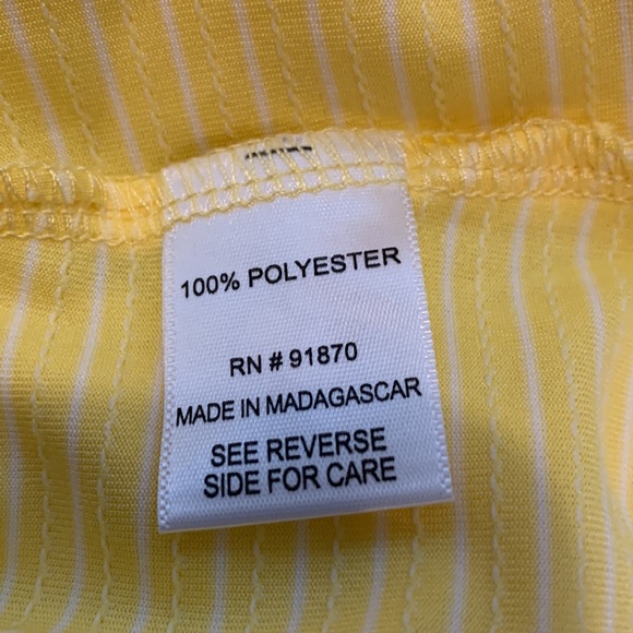Tournament collection, yellow striped activewear, size XL - Picture 6 of 8